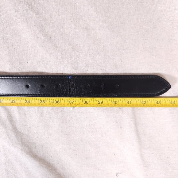 Levis Reversible Black Brown Coated Leather Top Synthetic Lining Belt Mens 38 - Picture 4 of 16